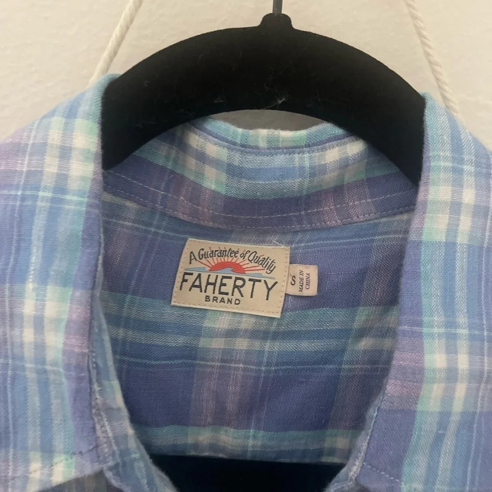 Faherty Ventura long sleeve plaid button down shirt - Picture 3 of 5